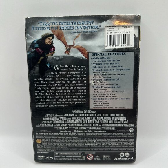 Harry Potter And The Goblet Of Fire 2005 2 Disc Special Edition DVD Warner Bros - Picture 3 of 7